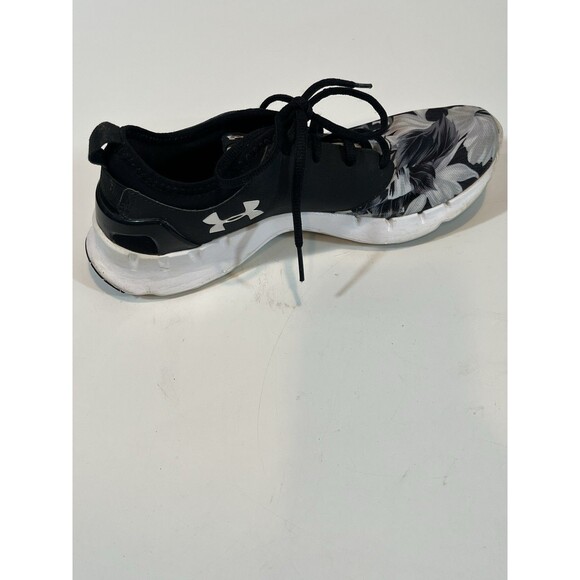 Under Armour Shoes Womens Size 8 Black Floral Running Sneakers 1285750-001 - Picture 8 of 11